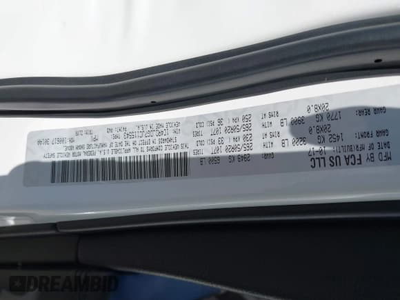 ✅ 2018 Dodge Durango GT • VIN: 1C4RDJDG7JC115543 • Lot: 43556539. Listed on IAAI with 135,314 mi. Free auction sales archive from the USA and detailed vehicle history report at DreamBid. Image 9.