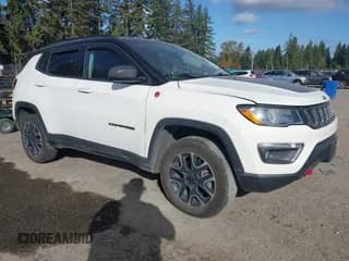 ✅ 2021 Jeep Compass Trailhawk • VIN: 3C4NJDDB2MT589180 • Лот: 43402223. Опубликован ранее на IAAI с пробегом 76 756 миль. Бесплатный доступ к архиву аукционных продаж из США и подробный отчёт об истории автомобиля на DreamBid. Изображение 1.