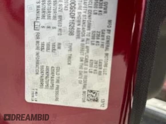 ✅ 2013 GMC Sierra 2500HD SLE • VIN: 1GT120CG5DF162698 • Lot: 83906644. Wystawiony na Copart z przebiegiem 230 619 mil. Bezpłatny archiwum sprzedaży aukcyjnych z USA i szczegółowy raport historii pojazdu na DreamBid. Zdjęcie 10.