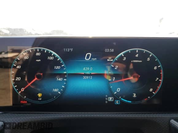 2023 Mercedes-Benz CLA 250 with VIN W1K5J4GB8PN417516, listed as a Copart auction lot 58950575 with 30,912 mi miles and Salvage title. Bid and sale history available at DreamBid. Image 9.