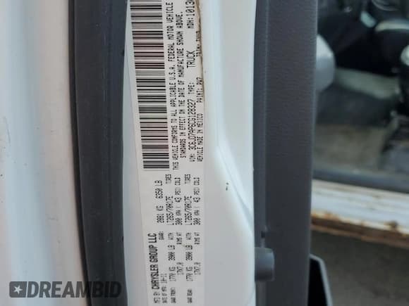 ✅ 2012 Ram 1500 ST • VIN: 3C6JD7AP6CG128327 • Lot: 71167905. Listed on Copart with 187,310 mi. Free auction sales archive from the USA and detailed vehicle history report at DreamBid. Image 12.