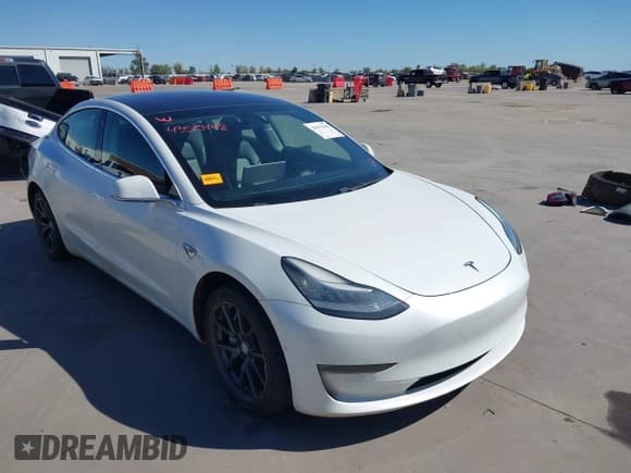 ✅ 2018 Tesla Model 3 Long Range Battery • VIN: 5YJ3E1EA8JF162144 • Lot: 43515448. Listed on IAAI with 190,331 mi. Free auction sales archive from the USA and detailed vehicle history report at DreamBid. Image 1.