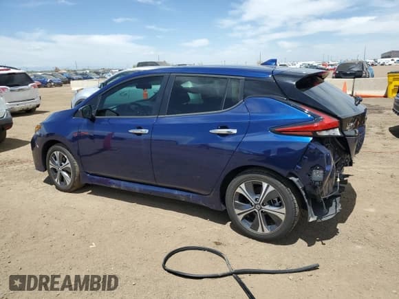 ✅ 2021 Nissan LEAF SV Plus • VIN: 1N4BZ1CV5MC555192 • Lot: 56169795. Listed on Copart with 22,333 mi. Free auction sales archive from the USA and detailed vehicle history report at DreamBid. Image 2.
