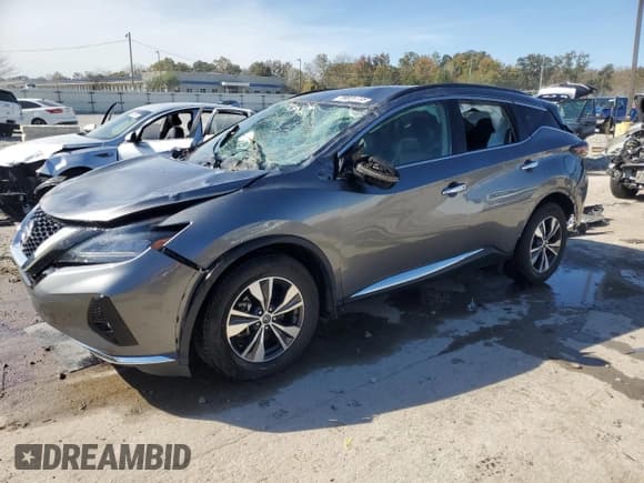 ✅ 2022 Nissan Murano SV • VIN: 5N1AZ2BS4NC126660 • Лот: 89838735. Опубликован ранее на Copart с пробегом 37 829 миль. Бесплатный доступ к архиву аукционных продаж из США и подробный отчёт об истории автомобиля на DreamBid. Изображение 1.