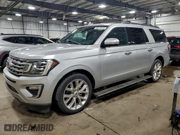 ✅ 2019 Ford Expedition Max Limited • VIN: 1FMJK2AT9KEA06481 • Lot: 96319815. Wystawiony na Copart z przebiegiem 19 338 mil. Bezpłatny archiwum sprzedaży aukcyjnych z USA i szczegółowy raport historii pojazdu na DreamBid. Zdjęcie 1.