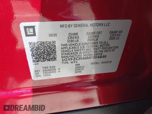 ✅ 2021 Cadillac XT4 FWD Premium Luxury • VIN: 1GYFZCR48MF004849 • Лот: 42131896. Опубликован ранее на IAAI с пробегом 9 864 миль. Бесплатный доступ к архиву аукционных продаж из США и подробный отчёт об истории автомобиля на DreamBid. Изображение 9.