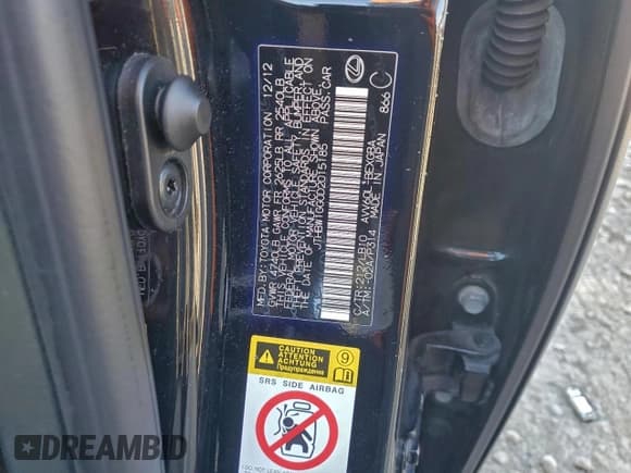 ✅ 2013 Lexus ES 300h • VIN: JTHBW1GG0D2015185 • Лот: 94361435. Опубликован ранее на Copart с пробегом 240 772 миль. Бесплатный доступ к архиву аукционных продаж из США и подробный отчёт об истории автомобиля на DreamBid. Изображение 12.