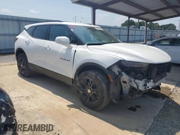 2022 Chevrolet Blazer LT with VIN 3GNKBCR45NS230294, listed as a Copart auction lot 67492054 with 51,209 mi miles and Salvage title. Bid and sale history available at DreamBid. Image 4.