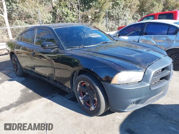 ✅ 2014 Dodge Charger Police • VIN: 2C3CDXAT8EH121224 • Lot: 43842012. Listed on IAAI with 140,146 mi. Free auction sales archive from the USA and detailed vehicle history report at DreamBid. Image 1.