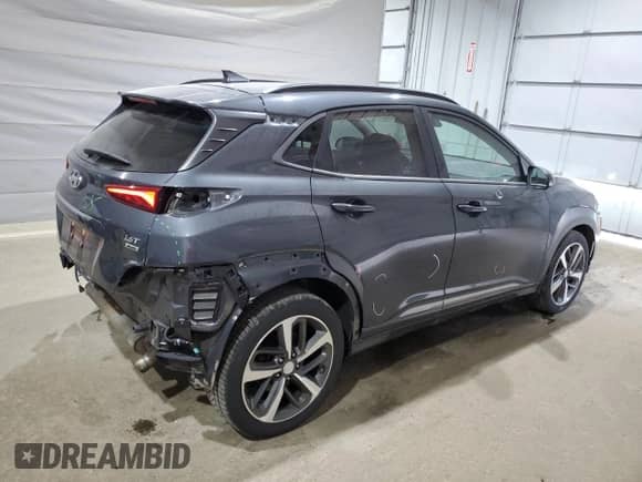 2019 Hyundai Kona Ultimate with VIN KM8K5CA59KU212473, listed as a Copart auction lot 67288275 with 71,854 mi miles and Salvage title. Bid and sale history available at DreamBid. Image 3.