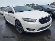 ✅ 2015 Ford Taurus SHO • VIN: 1FAHP2KTXFG158854 • Lot: 43689890. Listed on IAAI with 106,819 mi. Free auction sales archive from the USA and detailed vehicle history report at DreamBid. Image 1.