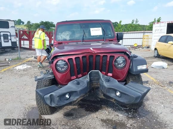 ✅ 2021 Jeep Wrangler Unlimited Sport S • VIN: 1C4HJXDG0MW709711 • Lot: 42394165. Listed on IAAI with 52,916 mi. Free auction sales archive from the USA and detailed vehicle history report at DreamBid. Image 12.
