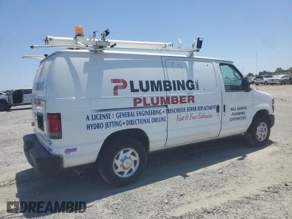 ✅ 2010 Ford Econoline Cargo Commercial • VIN: 1FTNE2EL4ADA72562 • Lot: 62917405. Listed on Copart with 82,186 mi. Free auction sales archive from the USA and detailed vehicle history report at DreamBid. Image 3.