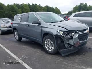 ✅ 2020 Chevrolet Traverse LS • VIN: 1GNERFKW0LJ312146 • Lot: 43197468. Listed on IAAI with 79,063 mi. Free auction sales archive from the USA and detailed vehicle history report at DreamBid. Image 1.