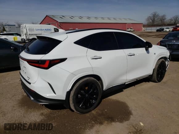 ✅ 2022 Lexus NX 350 F Sport • VIN: JTJKGCEZ4N2000346 • Lot: 49198045. Listed on Copart with 33,240 mi. Free auction sales archive from the USA and detailed vehicle history report at DreamBid. Image 3.