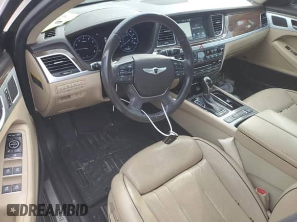 2015 Hyundai Genesis 3.8L z VIN KMHGN4JE4FU016443, wystawiony jako Copart lot #76380454 z przebiegiem 66 837 mil mil oraz Szkoda całkowita • Salvage title. Historia ofert i sprzedaży dostępna na DreamBid. Obrazek 8.