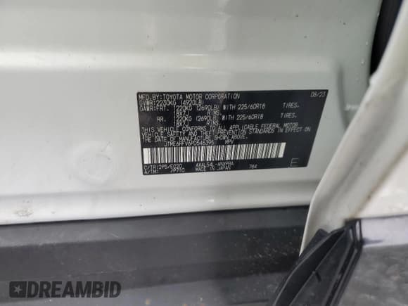 ✅ 2023 Toyota RAV4 Hybrid XSE • VIN: JTME6RFV6PD546395 • Lot: 92053785. Listed on Copart with 67,334 mi. Free auction sales archive from the USA and detailed vehicle history report at DreamBid. Image 13.