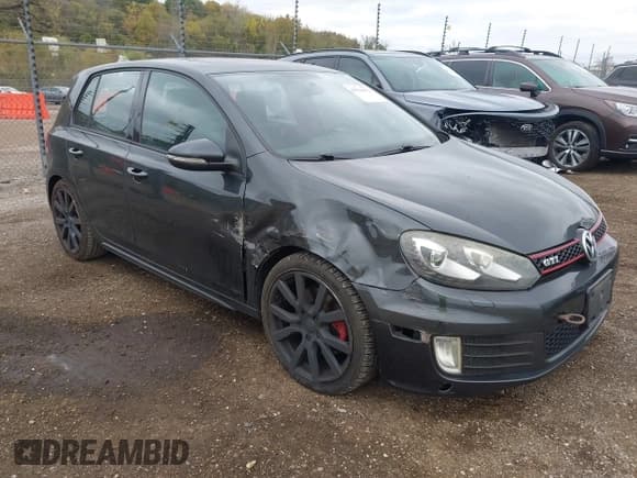 ✅ 2012 Volkswagen Golf GTI PZEV • VIN: WVWHD7AJ8CW317663 • Lot: 43516674. Listed on IAAI with 123,940 mi. Free auction sales archive from the USA and detailed vehicle history report at DreamBid. Image 1.