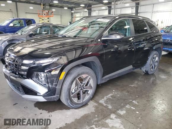 2025 Hyundai Tucson SEL Convenience with VIN 3KMJCCDEXSE016037, listed as a Copart auction lot 70138645 with 1,497 mi miles and Salvage title. Bid and sale history available at DreamBid. Image 1.