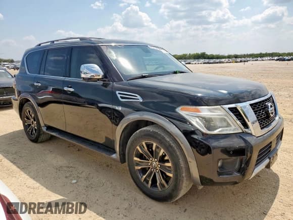 ✅ 2017 Nissan Armada Platinum • VIN: JN8AY2NF0H9303765 • Lot: 80704635. Wystawiony na Copart z przebiegiem 146 472 mil. Bezpłatny archiwum sprzedaży aukcyjnych z USA i szczegółowy raport historii pojazdu na DreamBid. Zdjęcie 4.