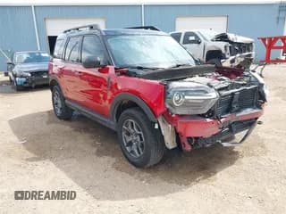 ✅ 2021 Ford Bronco Sport Badlands • VIN: 3FMCR9D9XMRA74611 • Lot: 42875086. Listed on IAAI with 35,178 mi. Free auction sales archive from the USA and detailed vehicle history report at DreamBid. Image 1.