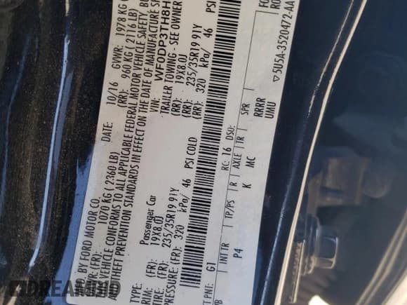 ✅ 2017 Ford Focus RS • VIN: WF0DP3TH8H4119335 • Лот: 69701045. Опубликован ранее на Copart с пробегом Не указан. Бесплатный доступ к архиву аукционных продаж из США и подробный отчёт об истории автомобиля на DreamBid. Изображение 12.