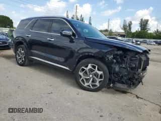 ✅ 2021 Hyundai Palisade Calligraphy • VIN: KM8R74HE2MU297972 • Lot: 68036664. Wystawiony na Copart z przebiegiem 45 284 mil mil. Skorzystaj z bezpłatnego archiwum sprzedaży aukcyjnych z USA i zobacz szczegółowy raport historii pojazdu na DreamBid. Zdjęcie 4.