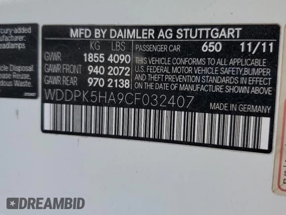 ✅ 2012 Mercedes-Benz SLK 350 • VIN: WDDPK5HA9CF032407 • Lot: 80124125. Wystawiony na Copart z przebiegiem 126 902 mil. Bezpłatny archiwum sprzedaży aukcyjnych z USA i szczegółowy raport historii pojazdu na DreamBid. Zdjęcie 13.