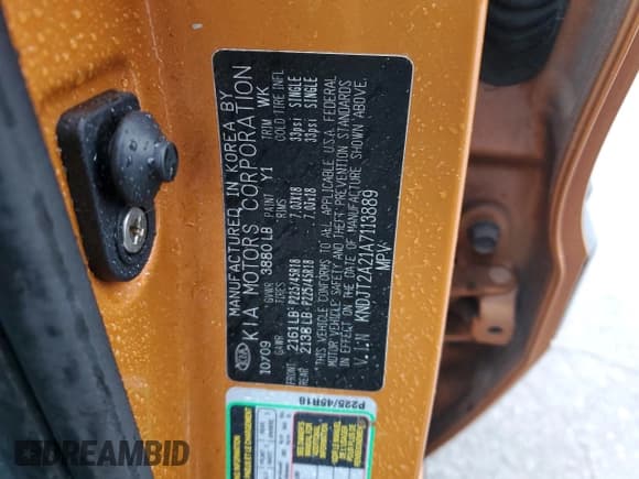 ✅ 2010 Kia Soul Sport • VIN: KNDJT2A21A7113889 • Lot: 90808205. Wystawiony na Copart z przebiegiem 126 741 mil. Bezpłatny archiwum sprzedaży aukcyjnych z USA i szczegółowy raport historii pojazdu na DreamBid. Zdjęcie 12.