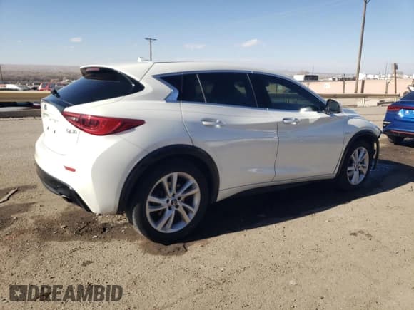 ✅ 2018 Infiniti QX30 Premium • VIN: SJKCH5CP9JA054076 • Lot: 84450224. Listed on Copart with 124,049 mi. Free auction sales archive from the USA and detailed vehicle history report at DreamBid. Image 3.