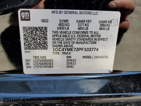 ✅ 2023 Chevrolet Silverado 2500HD Custom • VIN: 1GC4YME72PF103774 • Лот: 54293305. Опубликован ранее на Copart с пробегом 28 923 миль. Бесплатный доступ к архиву аукционных продаж из США и подробный отчёт об истории автомобиля на DreamBid. Изображение 12.