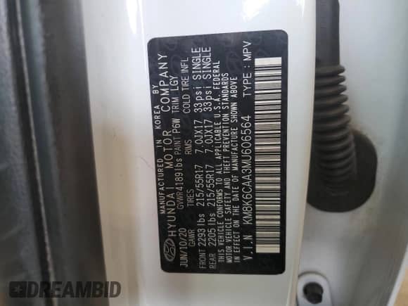 ✅ 2021 Hyundai Kona SEL Plus • VIN: KM8K6CAA3MU606564 • Lot: 54721223. Wystawiony na Copart z przebiegiem 25 163 mil mil. Skorzystaj z bezpłatnego archiwum sprzedaży aukcyjnych z USA i zobacz szczegółowy raport historii pojazdu na DreamBid. Zdjęcie 14.