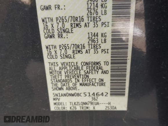 ✅ 2011 Nissan Xterra S • VIN: 5N1AN0NW0BC514642 • Lot: 43415060. Wystawiony na IAAI z przebiegiem 135 739 mil. Bezpłatny archiwum sprzedaży aukcyjnych z USA i szczegółowy raport historii pojazdu na DreamBid. Zdjęcie 9.