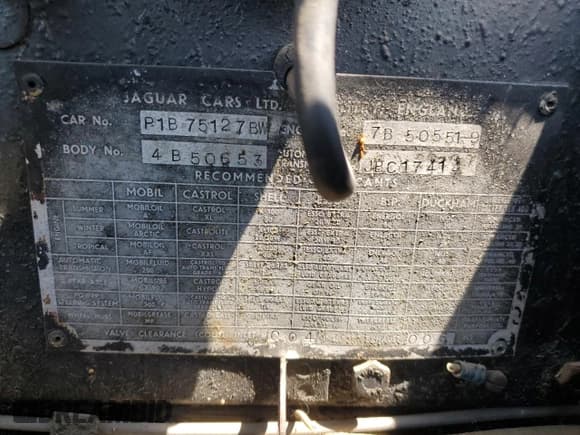 ✅ 1965 Jaguar S-Type • VIN: P1B75127BW • Lot: 62854655. Listed on Copart with Not provided. Free auction sales archive from the USA and detailed vehicle history report at DreamBid. Image 12.