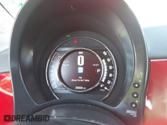 ✅ 2017 FIAT 500 Pop • VIN: 3C3CFFLR7HT506131 • Lot: 43005037. Listed on IAAI with 25,932 mi. Free auction sales archive from the USA and detailed vehicle history report at DreamBid. Image 7.