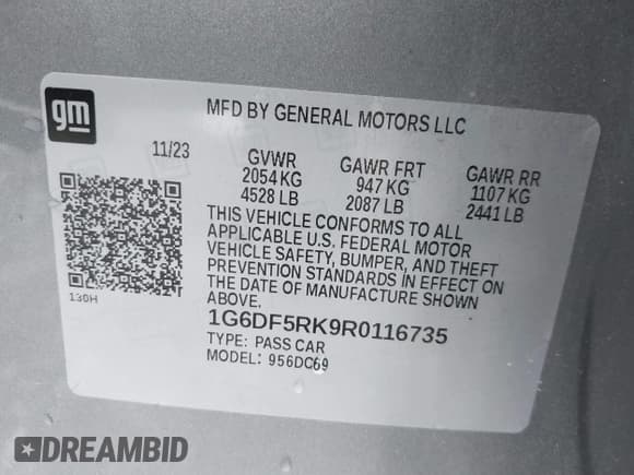 ✅ 2024 Cadillac CT4 Premium Luxury • VIN: 1G6DF5RK9R0116735 • Lot: 42484883. Listed on IAAI with 31,272 mi. Free auction sales archive from the USA and detailed vehicle history report at DreamBid. Image 9.