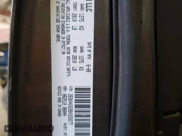 2008 Dodge Charger с VIN 2B3KA43G98H333277, выставлен на аукционе Copart как лот 74212694 с пробегом 234 130 миль миль и Чистый • Clean title. История ставок и продаж доступна на DreamBid. Изображение 15.