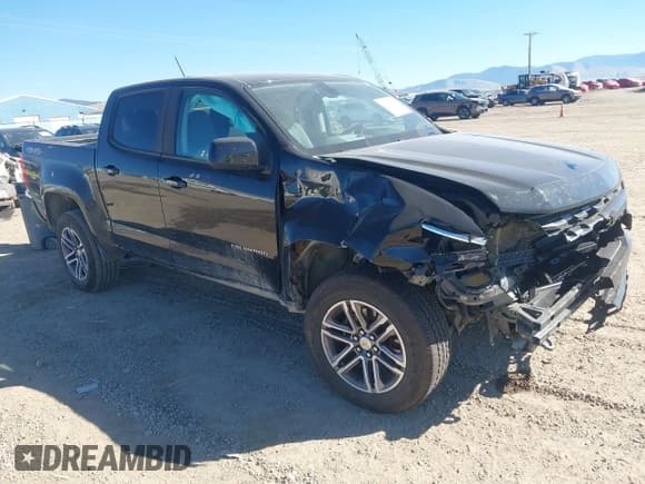 ✅ 2022 Chevrolet Colorado 4WD Work Truck • VIN: 1GCGTBEN8N1226293 • Lot: 43375135. Listed on IAAI with 53,145 mi. Free auction sales archive from the USA and detailed vehicle history report at DreamBid. Image 1.