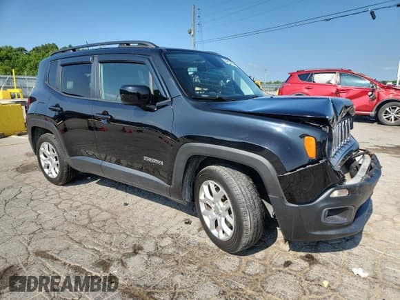 ✅ 2018 Jeep Renegade Latitude • VIN: ZACCJABB0JPJ33588 • Lot: 64685185. Listed on Copart with 91,353 mi. Free auction sales archive from the USA and detailed vehicle history report at DreamBid. Image 4.