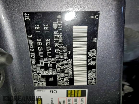 ✅ 2021 Lexus RX 450h • VIN: 2T2HGMDA6MC069436 • Lot: 70075375. Wystawiony na Copart z przebiegiem 34 688 mil. Bezpłatny archiwum sprzedaży aukcyjnych z USA i szczegółowy raport historii pojazdu na DreamBid. Zdjęcie 13.