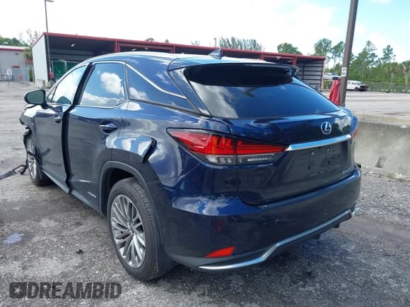✅ 2022 Lexus RX 450h • VIN: 2T2JGMDA0NC072254 • Lot: 43335247. Listed on IAAI with 49,149 mi. Free auction sales archive from the USA and detailed vehicle history report at DreamBid. Image 3.