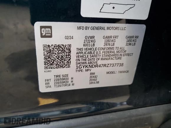 ✅ 2024 Cadillac XT5 AWD Premium Luxury • VIN: 1GYKNDR47RZ737738 • Lot: 81686604. Listed on Copart with 10,281 mi. Free auction sales archive from the USA and detailed vehicle history report at DreamBid. Image 15.