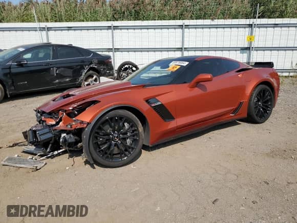 2015 Chevrolet Corvette Z06 3LZ с VIN 1G1YU2D61F5604792, выставлен на аукционе Copart как лот 69976954 с пробегом 16 658 миль миль и Списание • Salvage title. История ставок и продаж доступна на DreamBid. Изображение 1.