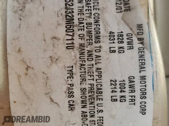 2002 Chevrolet Malibu с VIN 1G1ND52J32M607110, выставлен на аукционе Copart как лот 79013194 с пробегом 216 882 миль миль и Списание • Salvage title. История ставок и продаж доступна на DreamBid. Изображение 12.