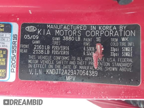 ✅ 2010 Kia Soul + • VIN: KNDJT2A29A7064389 • Лот: 42890471. Опубликован ранее на IAAI с пробегом 160 756 миль. Бесплатный доступ к архиву аукционных продаж из США и подробный отчёт об истории автомобиля на DreamBid. Изображение 9.