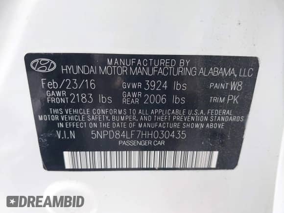 2017 Hyundai Elantra SE z VIN 5NPD84LF7HH030435, wystawiony jako IAAI lot #43053373 z przebiegiem 71 677 mil mil oraz . Historia ofert i sprzedaży dostępna na DreamBid. Obrazek 9.