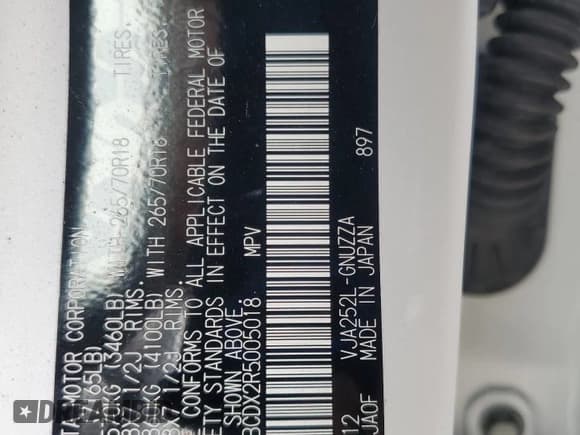 ✅ 2024 Lexus GX 550 Premium • VIN: JTJTBCDX2R5005018 • Lot: 70750545. Wystawiony na Copart z przebiegiem 8 139 mil. Bezpłatny archiwum sprzedaży aukcyjnych z USA i szczegółowy raport historii pojazdu na DreamBid. Zdjęcie 13.