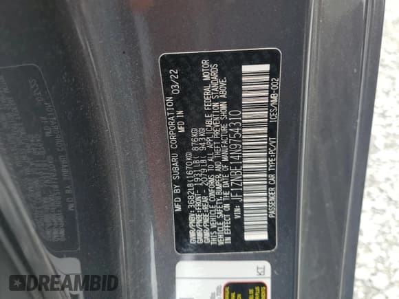 ✅ 2022 Toyota 86 Premium • VIN: JF1ZNBE14N9754310 • Lot: 51491234. Listed on Copart with 18,002 mi. Free auction sales archive from the USA and detailed vehicle history report at DreamBid. Image 12.