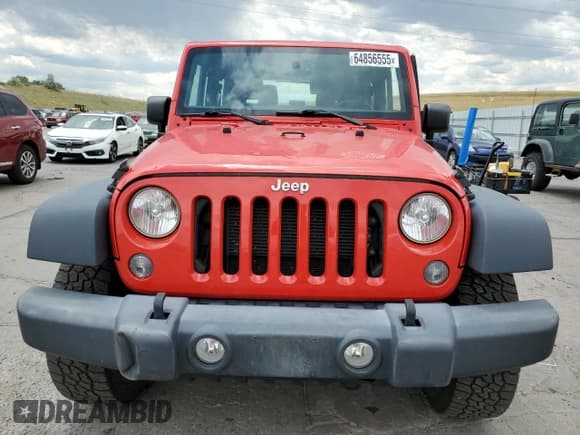 ✅ 2018 Jeep Wrangler Willys Wheeler W • VIN: 1C4AJWAG1JL875250 • Lot: 64856555. Listed on Copart with 72,332 mi. Free auction sales archive from the USA and detailed vehicle history report at DreamBid. Image 5.