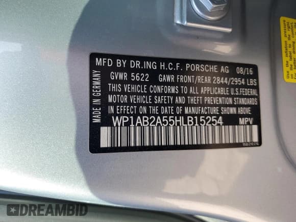 ✅ 2017 Porsche Macan S • VIN: WP1AB2A55HLB15254 • Lot: 80989265. Wystawiony na Copart z przebiegiem 73 142 mil. Bezpłatny archiwum sprzedaży aukcyjnych z USA i szczegółowy raport historii pojazdu na DreamBid. Zdjęcie 12.